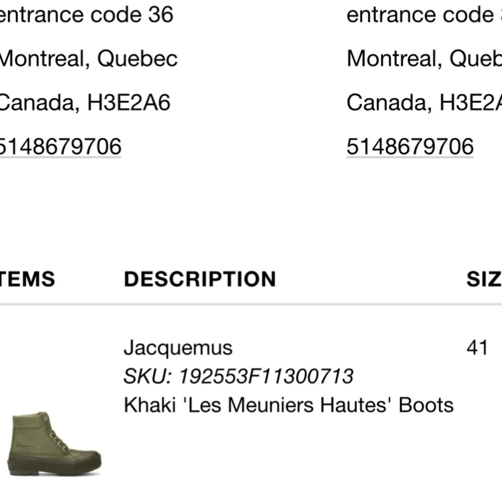 new JACQUEMUS 41 BRAND NEW CALFSKIN RUBBER LACE UP BOOTS “LES MEUNIERES HAUTES” - Picture 12 of 12